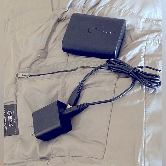 ORORO Quilted Heated Best Grey Medium Water Resistant Zip Front/Pockets NWT - Picture 13 of 17